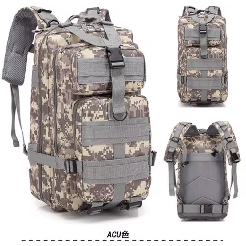 2025 Waterproof Tactical Camouflage Backpack - Multifunctional 3P Cycling & Outdoor Sports Pack