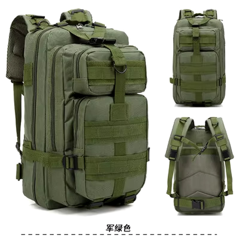 2025 Waterproof Tactical Camouflage Backpack - Multifunctional 3P Cycling & Outdoor Sports Pack