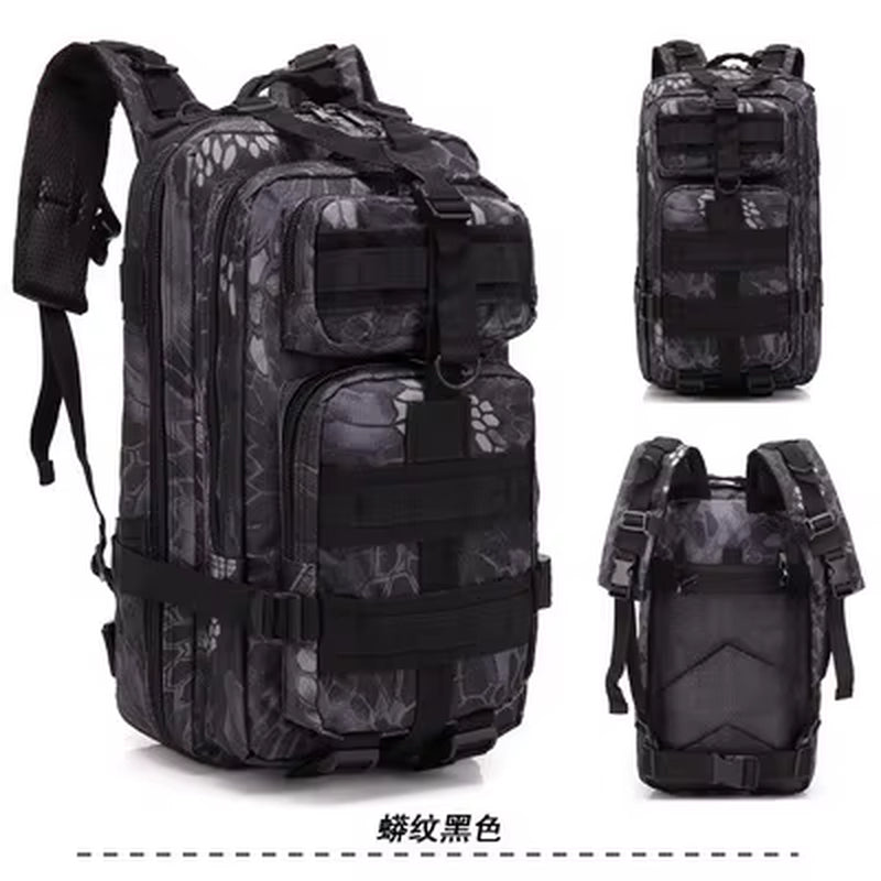 2025 Waterproof Tactical Camouflage Backpack - Multifunctional 3P Cycling & Outdoor Sports Pack