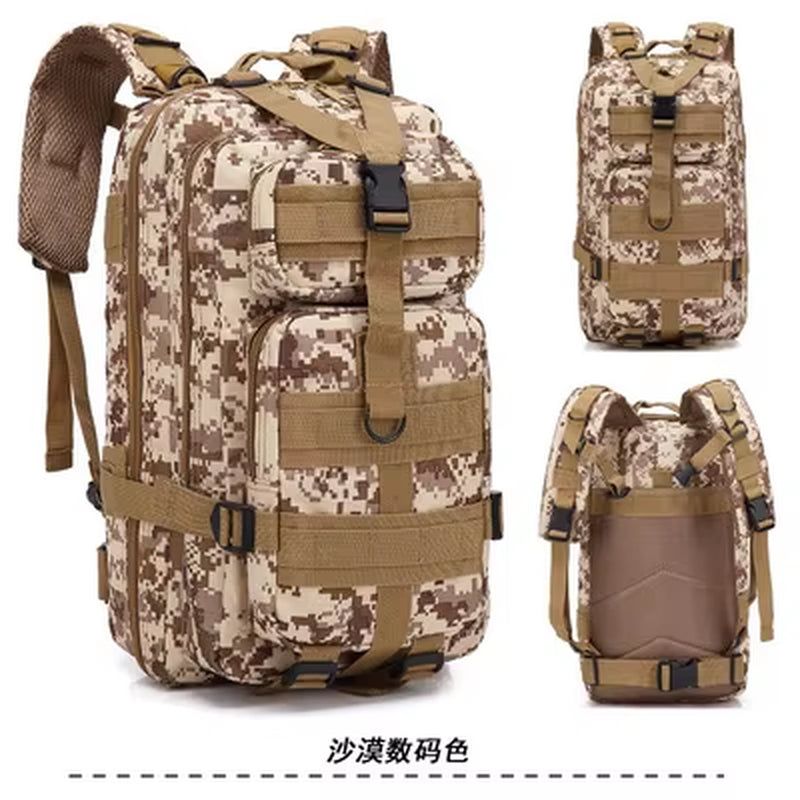 2025 Waterproof Tactical Camouflage Backpack - Multifunctional 3P Cycling & Outdoor Sports Pack